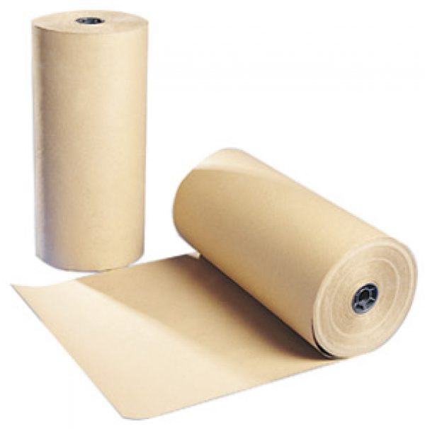 Rouleau de papier kraft blanc 80cmx120m